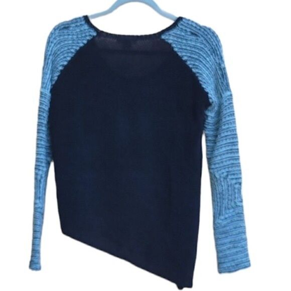 Helmut Lang Asymmetrical Black and White Crochet Sweater Women's Size XS - Picture 10 of 12